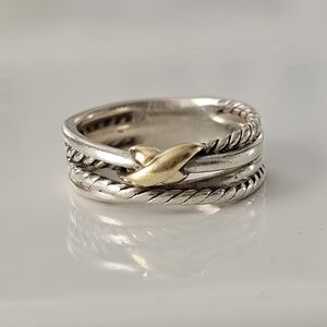 David Yurman X Crossover Band Ring, Size 6